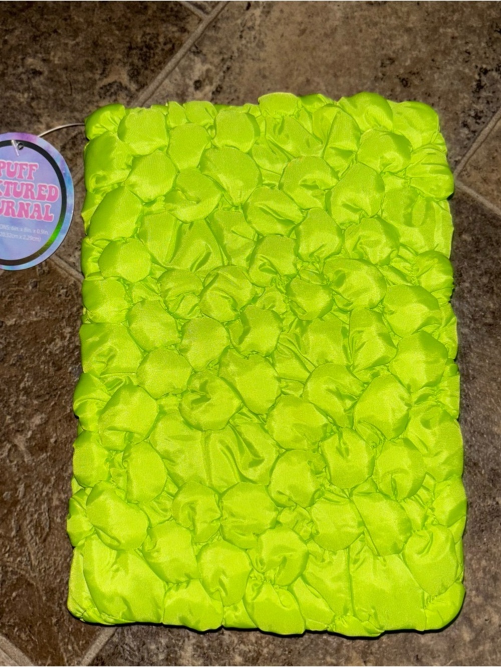 NWT Puffer Textured Journal